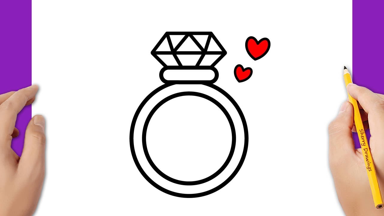 Engagement Ring Drawing Cliparts, Stock Vector and Royalty Free Engagement Ring  Drawing Illustrations